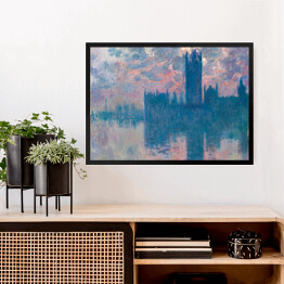 Obraz w ramie Claude Monet "Pałac Westminsterski 2" - reprodukcja
