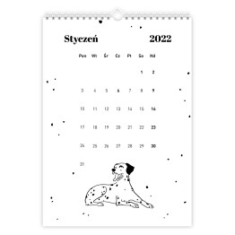 Kalendarz z dalmatyńczykiem
