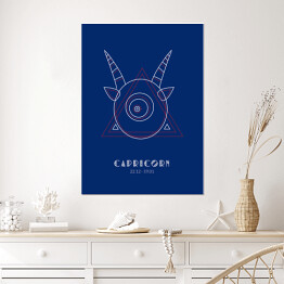 Plakat samoprzylepny Znaki zodiaku - koziorożec