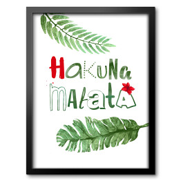 Obraz w ramie Hakuna matata - napis