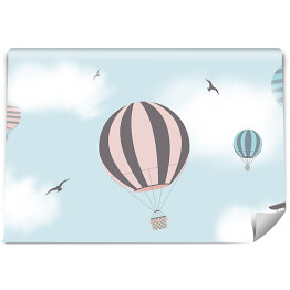 Fototapeta samoprzylepna Lot balonem wśród chmur