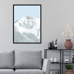 Plakat w ramie Kangchenjunga - szczyty górskie