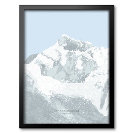 Obraz w ramie Kangchenjunga - szczyty górskie