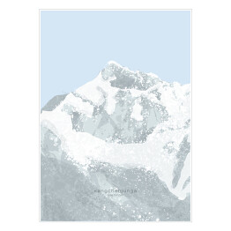 Plakat Kangchenjunga - szczyty górskie