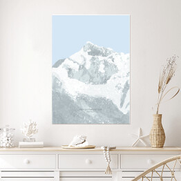 Plakat samoprzylepny Kangchenjunga - szczyty górskie