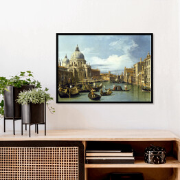 Plakat w ramie Canaletto - "The Entrance to the Grand Canal Venice"