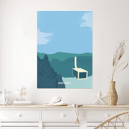 Plakat samoprzylepny Ilustracja - Kasprowy Wierch Tatry, górski krajobraz