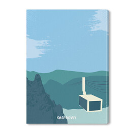 Obraz na płótnie Ilustracja - Kasprowy Wierch Tatry, górski krajobraz
