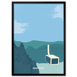 Plakat w ramie Ilustracja - Kasprowy Wierch Tatry, górski krajobraz