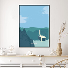 Plakat w ramie Ilustracja - Kasprowy Wierch Tatry, górski krajobraz