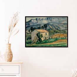 Plakat w ramie Cézanne Paul "Dom w Prowansji" - reprodukcja