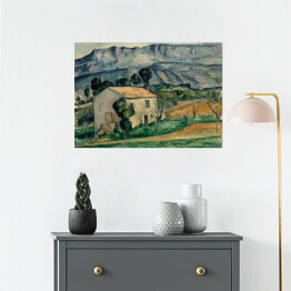 Plakat samoprzylepny Cézanne Paul "Dom w Prowansji" - reprodukcja