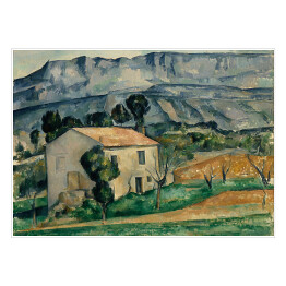 Plakat samoprzylepny Cézanne Paul "Dom w Prowansji" - reprodukcja