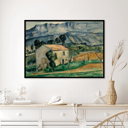 Plakat w ramie Cézanne Paul "Dom w Prowansji" - reprodukcja