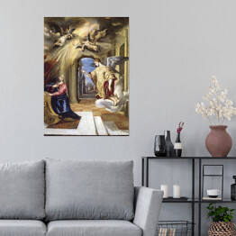 Plakat samoprzylepny El Greco Zwiastowanie Reprodukcja obrazu