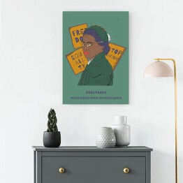 Obraz na płótnie Rosa Parks - inspirujące kobiety - ilustracja
