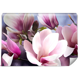 Fototapeta winylowa zmywalna Jasne różowe magnolie