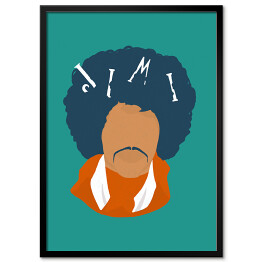 Plakat w ramie Legendarne zespoły - Jimi Hendrix