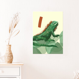 Plakat Alfabet - I jak iguana