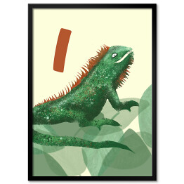 Obraz klasyczny Alfabet - I jak iguana
