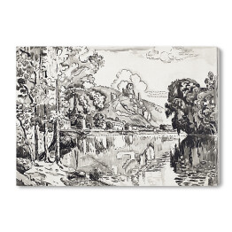 Obraz na płótnie Paul Signac Les Andelys w letni poranek. Reprodukcja
