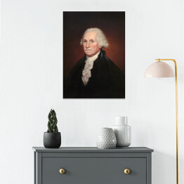 Plakat samoprzylepny Rembrandt "Portret George'a Waszyngtona" - reprodukcja