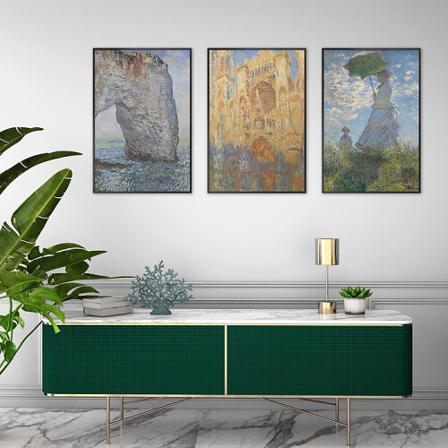 Galeria ścienna Claude Monet - reprodukcje - zestaw plakatów