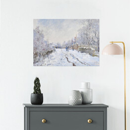 Plakat Claude Monet Śnieg w Argenteuil Reprodukcja