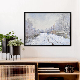 Obraz w ramie Claude Monet Śnieg w Argenteuil Reprodukcja