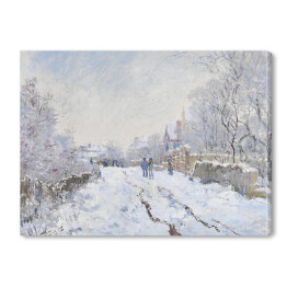 Obraz na płótnie Claude Monet Śnieg w Argenteuil Reprodukcja