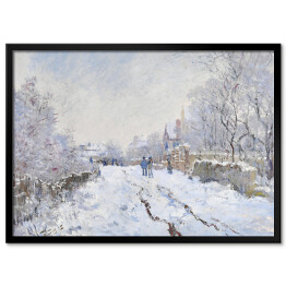 Plakat w ramie Claude Monet Śnieg w Argenteuil Reprodukcja
