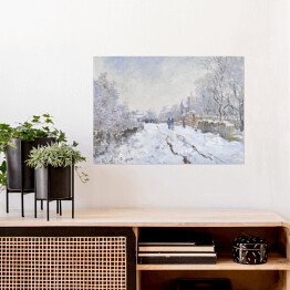Plakat Claude Monet Śnieg w Argenteuil Reprodukcja