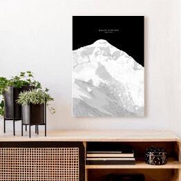 Obraz klasyczny Mount Everest - minimalistyczne szczyty górskie