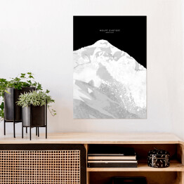 Plakat Mount Everest - minimalistyczne szczyty górskie
