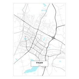 Plakat Mapa Tychy