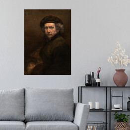 Plakat Rembrandt Autoportret. Reprodukcja