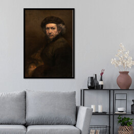 Plakat w ramie Rembrandt Autoportret. Reprodukcja