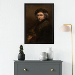Obraz w ramie Rembrandt Autoportret. Reprodukcja