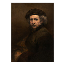 Plakat samoprzylepny Rembrandt Autoportret. Reprodukcja