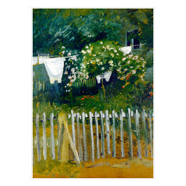 Plakat samoprzylepny August Macke Pranie w ogrodzie w Kandern Reprodukcja obrazu