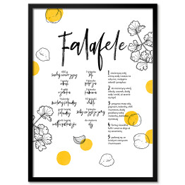 Plakat w ramie Falafele - wegańskie potrawy