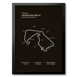 Obraz w ramie Silverstone Circuit - Tory wyścigowe Formuły 1