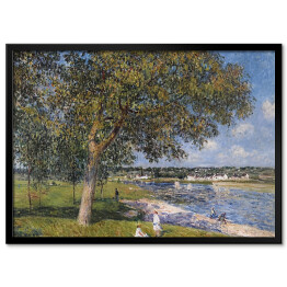 Plakat w ramie Alfred Sisley "Drzewo orzecha włoskiego w polu Thomery" - reprodukcja
