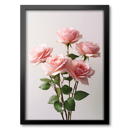 Obraz w ramie Bukiet różowe róże