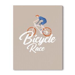 Obraz na płótnie Rower - napis bicycle race