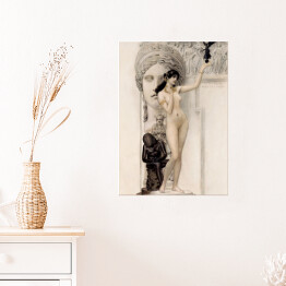 Plakat samoprzylepny Gustav Klimt Allegory of Sculpture. Reprodukcja 