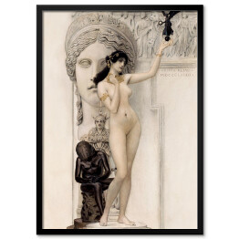 Plakat w ramie Gustav Klimt Allegory of Sculpture. Reprodukcja 