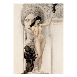 Plakat Gustav Klimt Allegory of Sculpture. Reprodukcja 