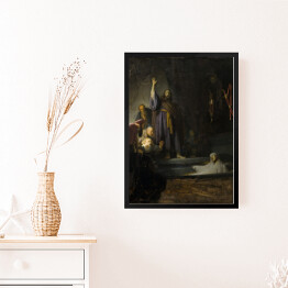 Obraz w ramie Rembrandt Wskrzeszenie Łazarza. Reprodukcja