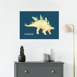Plakat Prehistoria - dinozaur Stegozaur